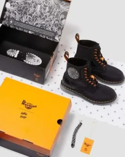 Botas 1460 King Nerd de piel in Negro