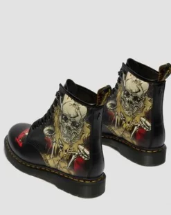 Botas 1460 Metallica in Blanco Y Multicolor