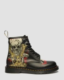 Botas 1460 Metallica in Blanco Y Multicolor