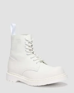BOTAS 1460 / 1461 MM6 DE PIEL in Blanco