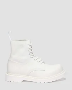 BOTAS 1460 / 1461 MM6 DE PIEL in Blanco