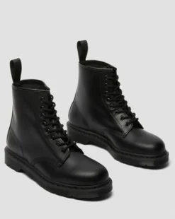 Botas 1460 Mono de piel in Negro