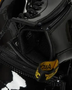 Botas 1460 para niños de charol in Negro
