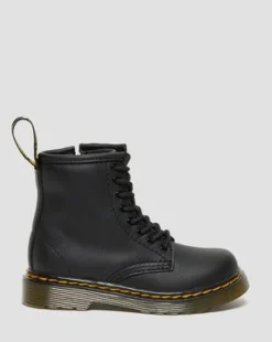 Botas 1460 para niños de piel Softy T in Negro