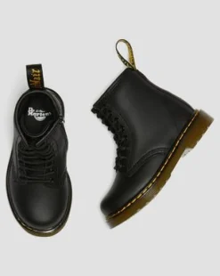 Botas 1460 para niños de piel Softy T in Negro