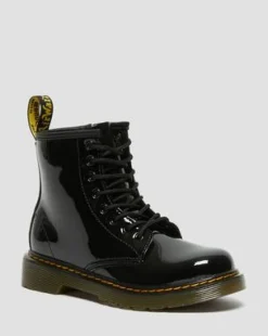 Botas 1460 para niños junior en charol in Negro