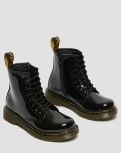 Botas 1460 para niños junior en charol in Negro