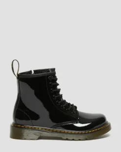 Botas 1460 para niños junior en charol in Negro