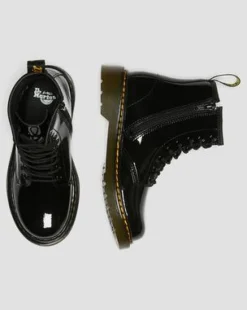 Botas 1460 para niños junior en charol in Negro