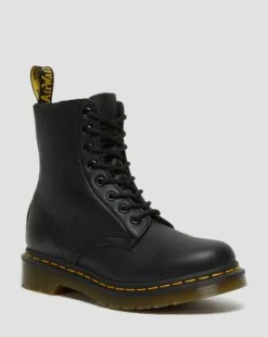 Botas 1460 Pascal de piel Virginia in Negro