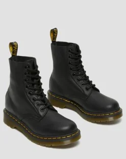 Botas 1460 Pascal de piel Virginia in Negro