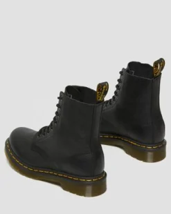 Botas 1460 Pascal de piel Virginia in Negro