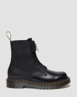 Botas 1460 Pascal en piel con cremallera in Negro