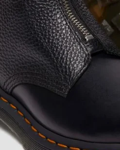 Botas 1460 Pascal en piel con cremallera in Negro