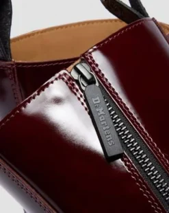 Botas Rejena de piel Laquered in Rojo Cereza