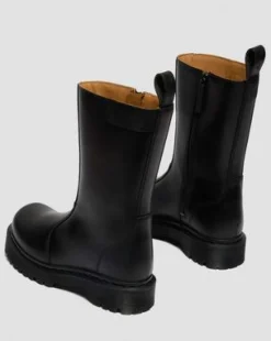 Botas Rejena de piel Old Harness in Negro