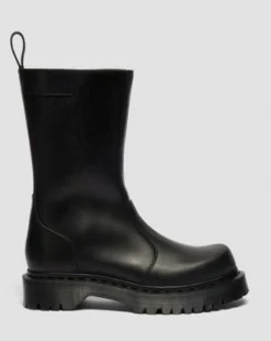Botas Rejena de piel Old Harness in Negro