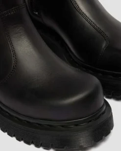 Botas Rejena de piel Old Harness in Negro