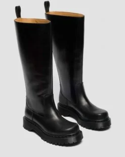 Botas Rejena Hi de piel Old Harness in Negro