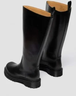 Botas Rejena Hi de piel Old Harness in Negro
