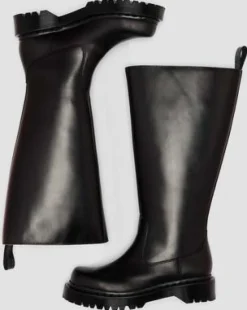 Botas Rejena Hi de piel Old Harness in Negro
