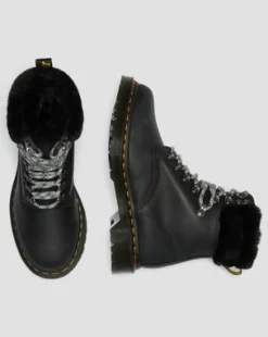 Botas 1460 Serena Collar Con Forro Sintético in Negro