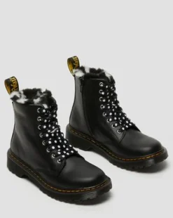 Botas 1460 Serena para joven en piel forrada in Negro