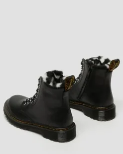Botas 1460 Serena para joven en piel forrada in Negro