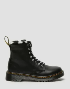 Botas 1460 Serena para joven en piel forrada in Negro