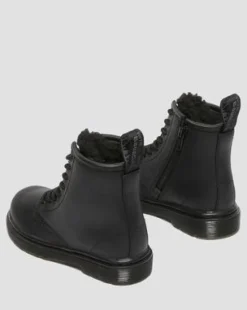 Botas 1460 Serena para niños de piel con forro sintético in Negro