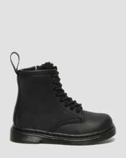 Botas 1460 Serena para niños de piel con forro sintético in Negro
