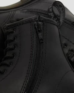 Botas 1460 Serena para niños de piel con forro sintético in Negro