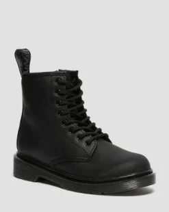 Botas 1460 Serena para niños de piel con forro sintético in Negro