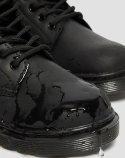 Botas 1460 Serena para niños de piel con forro sintético in Negro