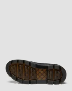 BOTAS UTILITARIAS COMBS TECH MK.02 DE PIEL Y LONA in Negro