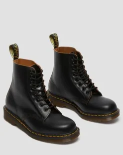 Botas 1460 Vintage de piel Quilon in Negro