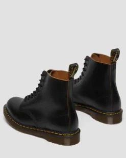 Botas 1460 Vintage de piel Quilon in Negro