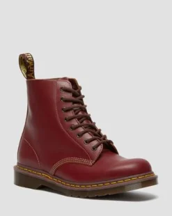 Botas 1460 Vintage de piel Quilon in Rojo