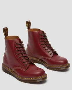 Botas 1460 Vintage de piel Quilon in Rojo