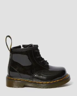 Botines 1460 de charol para bebé in Negro