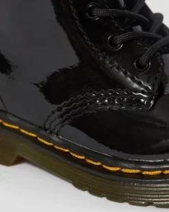 Botines 1460 de charol para bebé in Negro