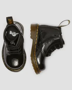 Botines 1460 de charol para bebé in Negro