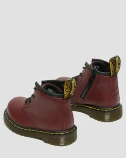 Botines 1460 de piel Softy T para bebé in Rojo Cereza