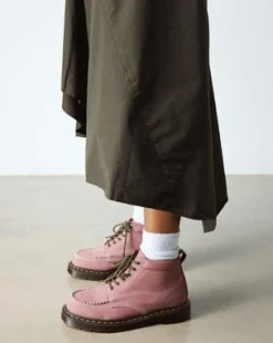 Botines Lowell Chukka Moc Toe de piel Nubuck in Rosa Empolvado