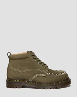 Botines Lowell Chukka Moc Toe de piel Nubuck in Verde Oliva