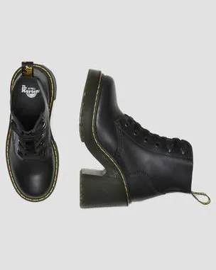 Botínes con tacón Jesy de piel Sendal en negro in Negro