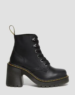Botínes con tacón Jesy de piel Sendal en negro in Negro