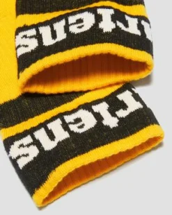 Calcetines Athletic con logo de mezcla de algodón ecológico in Amarillo