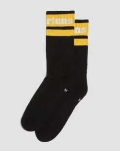 Calcetines Athletic con logo de mezcla de algodón ecológico in Negro