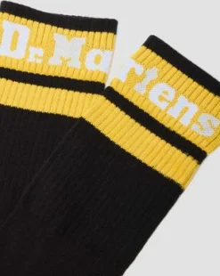 Calcetines Athletic con logo de mezcla de algodón ecológico in Negro